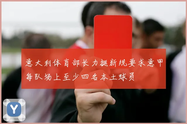 意大利体育部长力挺新规要求意甲每队场上至少四名本土球员